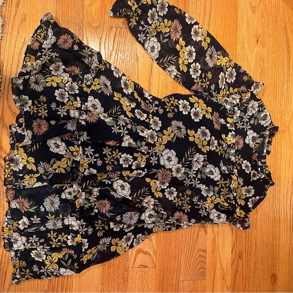 Floral Ruffle Long Sleeve Dress